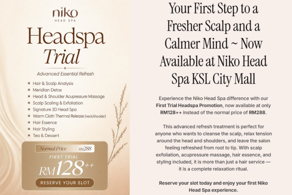Niko Head Spa 评价